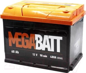 Автомобильный аккумулятор Mega Batt L+ 480A / 6СТ-60Аз
