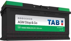 Автомобильный аккумулятор TAB EcoDry Stop&Go AGM R+213105