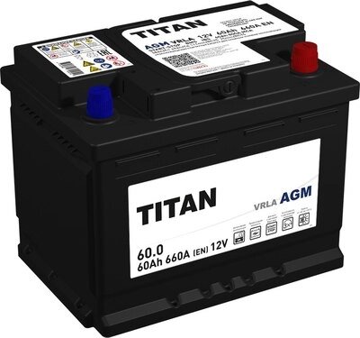 Автомобильный аккумулятор TITAN AGM L2 660A R+ от компании Бесплатная доставка по Беларуси - фото 1