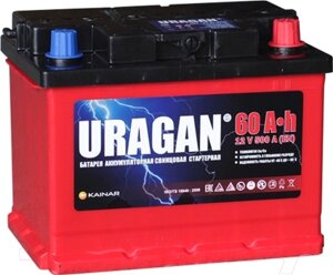 Автомобильный аккумулятор Uragan 60 R+060 14 24 01 0201 07 11 9 L