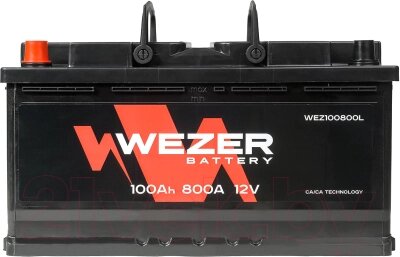 Автомобильный аккумулятор Wezer 800A L+ / WEZ100800L от компании Бесплатная доставка по Беларуси - фото 1