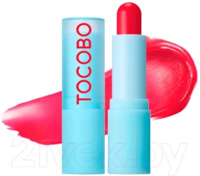 Бальзам для губ Tocobo Glass Tinted Lip Balm Увлажняющий оттеночный 011 Flush Cherry от компании Бесплатная доставка по Беларуси - фото 1