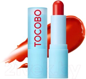 Бальзам для губ Tocobo Glass Tinted Lip Balm Увлажняющий оттеночный 013 Tangerine Red