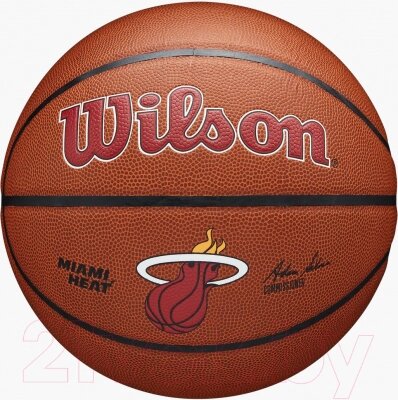 Баскетбольный мяч Wilson NBA Mia Heat / WTB3100XBMIA от компании Бесплатная доставка по Беларуси - фото 1