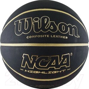 Баскетбольный мяч Wilson NCAA Highlight Gold / WTB067519XB07