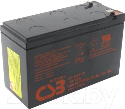 Батарея для ИБП CSB GP 1272 F2 12V/7.2Ah от компании Бесплатная доставка по Беларуси - фото 1