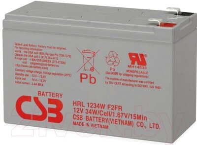 Батарея для ИБП CSB HRL 1234W F2 FR от компании Бесплатная доставка по Беларуси - фото 1