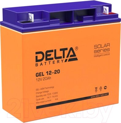 Батарея для ИБП DELTA GEL 12-20 от компании Бесплатная доставка по Беларуси - фото 1