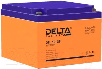 Батарея для ИБП DELTA GEL 12-26 от компании Бесплатная доставка по Беларуси - фото 1