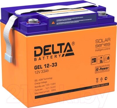 Батарея для ИБП DELTA GEL 12-33 от компании Бесплатная доставка по Беларуси - фото 1