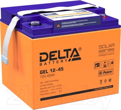 Батарея для ИБП DELTA GEL 12-45 от компании Бесплатная доставка по Беларуси - фото 1