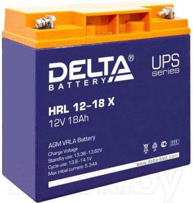 Батарея для ИБП DELTA HRL 12-18 X от компании Бесплатная доставка по Беларуси - фото 1