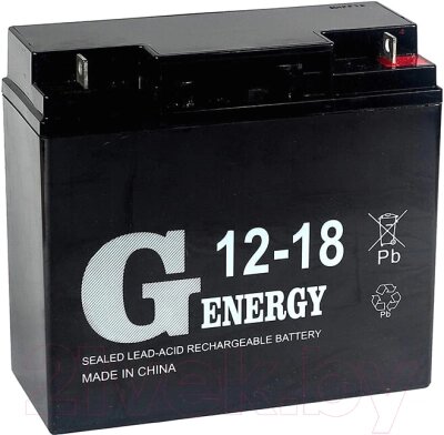Батарея для ИБП G-Energy 12-18 от компании Бесплатная доставка по Беларуси - фото 1