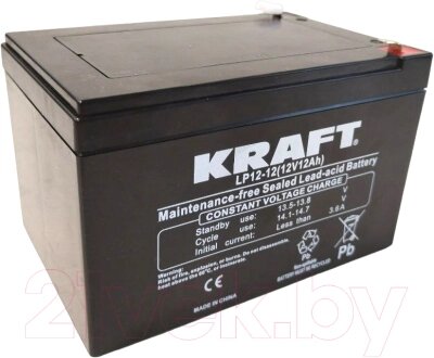 Батарея для ИБП KrafT 12V-12Ah / LP12-12 от компании Бесплатная доставка по Беларуси - фото 1