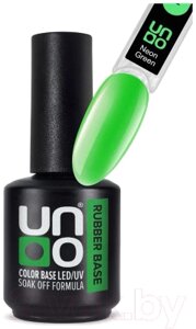 База для гель-лака Uno Rubber Color Base Gel Neon Green