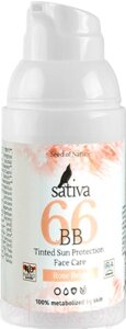 BB-крем Sativa Ухаживающий с тонирующим эффектом №66 Rose Beige SPF15
