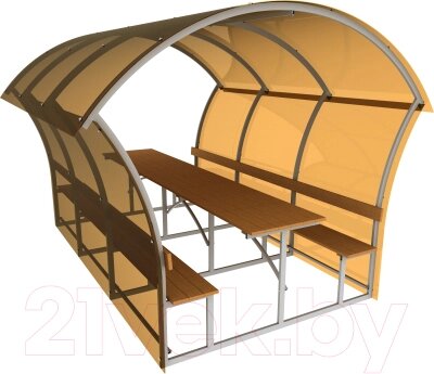 Беседка ИМпласт Астра Плюс 2.9x1.7м / 40x20мм от компании Бесплатная доставка по Беларуси - фото 1