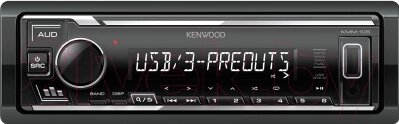 Бездисковая автомагнитола Kenwood KMM-106 от компании Бесплатная доставка по Беларуси - фото 1