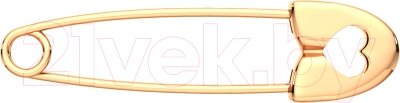 Брошь из розового золота ZORKA 930030.14K. R от компании Бесплатная доставка по Беларуси - фото 1