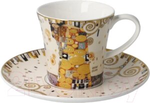 Чашка с блюдцем Goebel Artis Orbis/Gustav Klimt Свершение / 67-014-02-1