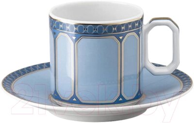 Чашка с блюдцем Rosenthal Signum Azure / 10570-426351-14715 от компании Бесплатная доставка по Беларуси - фото 1