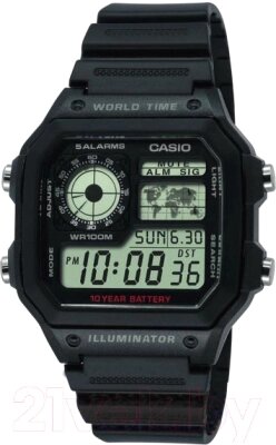 Часы наручные мужские Casio AE-1200WH-1AVEF от компании Бесплатная доставка по Беларуси - фото 1