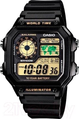 Часы наручные мужские Casio AE-1200WH-1B от компании Бесплатная доставка по Беларуси - фото 1