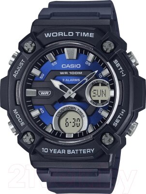 Часы наручные мужские Casio AEQ-120W-2A от компании Бесплатная доставка по Беларуси - фото 1