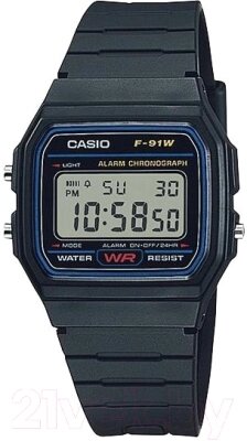 Часы наручные мужские Casio F-91W-1Q от компании Бесплатная доставка по Беларуси - фото 1