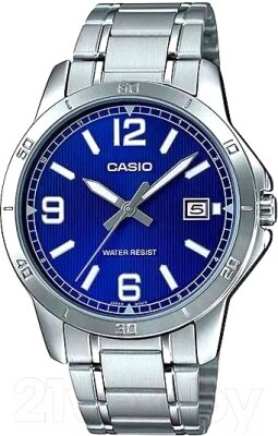 Часы наручные мужские Casio MTP-V004D-2B от компании Бесплатная доставка по Беларуси - фото 1