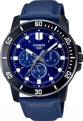 Часы наручные мужские Casio MTP-VD300BL-2E от компании Бесплатная доставка по Беларуси - фото 1