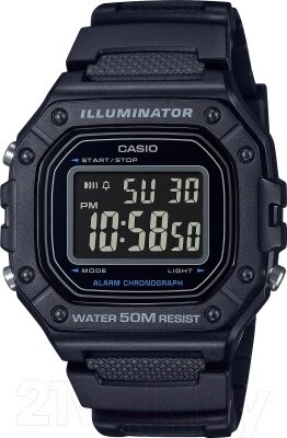 Часы наручные мужские Casio W-218H-1B от компании Бесплатная доставка по Беларуси - фото 1