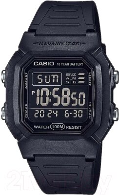 Часы наручные мужские Casio W-800H-1BVES от компании Бесплатная доставка по Беларуси - фото 1