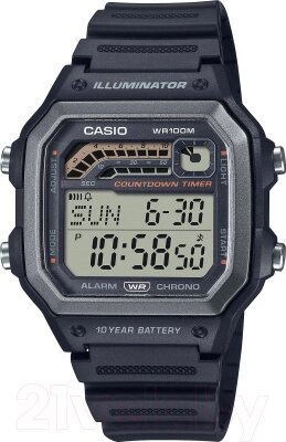 Часы наручные мужские Casio WS-1600H-1A от компании Бесплатная доставка по Беларуси - фото 1