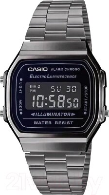 Часы наручные унисекс Casio A-168WEGG-1B от компании Бесплатная доставка по Беларуси - фото 1