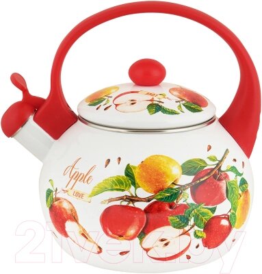 Чайник со свистком Appetite Яблоки FT7-AP от компании Бесплатная доставка по Беларуси - фото 1