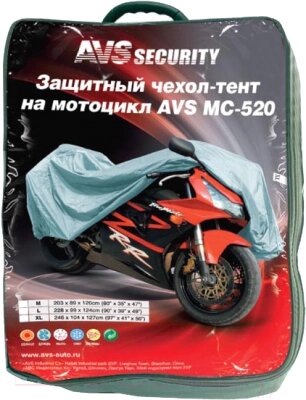 Чехол для мотоцикла AVS MC-520 / 80534 / 4122 р-р М от компании Бесплатная доставка по Беларуси - фото 1