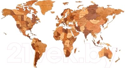 Декор настенный EWA Карта Мира Шоко Уорлд от компании Бесплатная доставка по Беларуси - фото 1