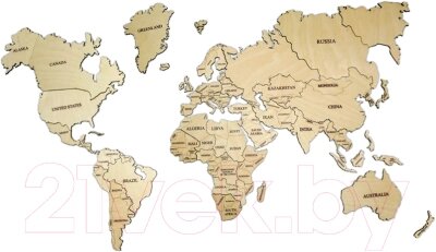 Декор настенный Грай Карта мира / ПЗ-9 от компании Бесплатная доставка по Беларуси - фото 1