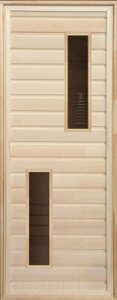 Деревянная дверь для бани Везувий 190х70