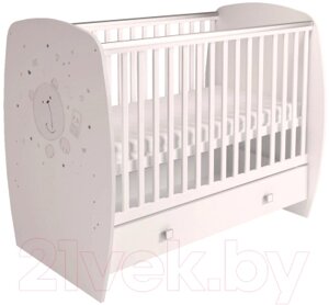 Детская кроватка Polini Kids French 710 Teddy с ящиком