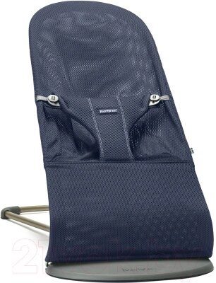 Детский шезлонг BabyBjorn Bliss Navy blue Mesh от компании Бесплатная доставка по Беларуси - фото 1