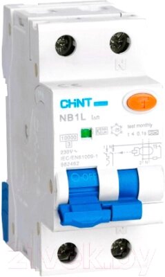 Дифференциальный автомат Chint NB1L 1P+N C10 30mA AC 10kA (36mm) (R) от компании Бесплатная доставка по Беларуси - фото 1