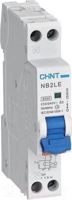 Дифференциальный автомат Chint NB2LE 1P+N 10A 30mA AС 6kA / 689001 от компании Бесплатная доставка по Беларуси - фото 1