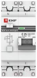 Дифференциальный автомат EKF PROxima АД-32 1P+N 32А/30мА / DA32-32-30-pro от компании Бесплатная доставка по Беларуси - фото 1