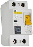 Дифференциальный автомат IEK ВД1-63 2P 32А 30mA / MDV10-2-032-030 от компании Бесплатная доставка по Беларуси - фото 1