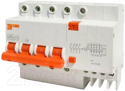 Дифференциальный автомат КС 4Р 16/100 ДА-14 от компании Бесплатная доставка по Беларуси - фото 1