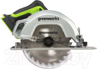 Дисковая пила Greenworks GD24CS бесщеточная 24V / 1500907 от компании Бесплатная доставка по Беларуси - фото 1