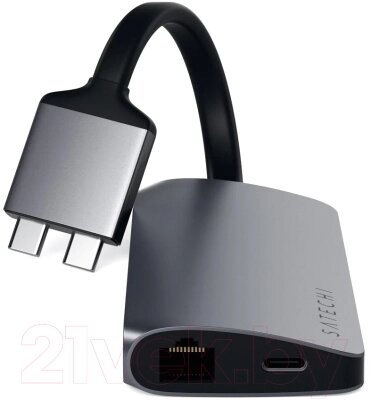 Док-станция для ноутбука Satechi 2xUSB-C / ST-TCDMMAM от компании Бесплатная доставка по Беларуси - фото 1