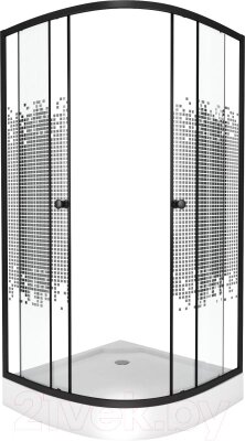 Душевой уголок Niagara NG-003-14BLACK 80x80x195 от компании Бесплатная доставка по Беларуси - фото 1